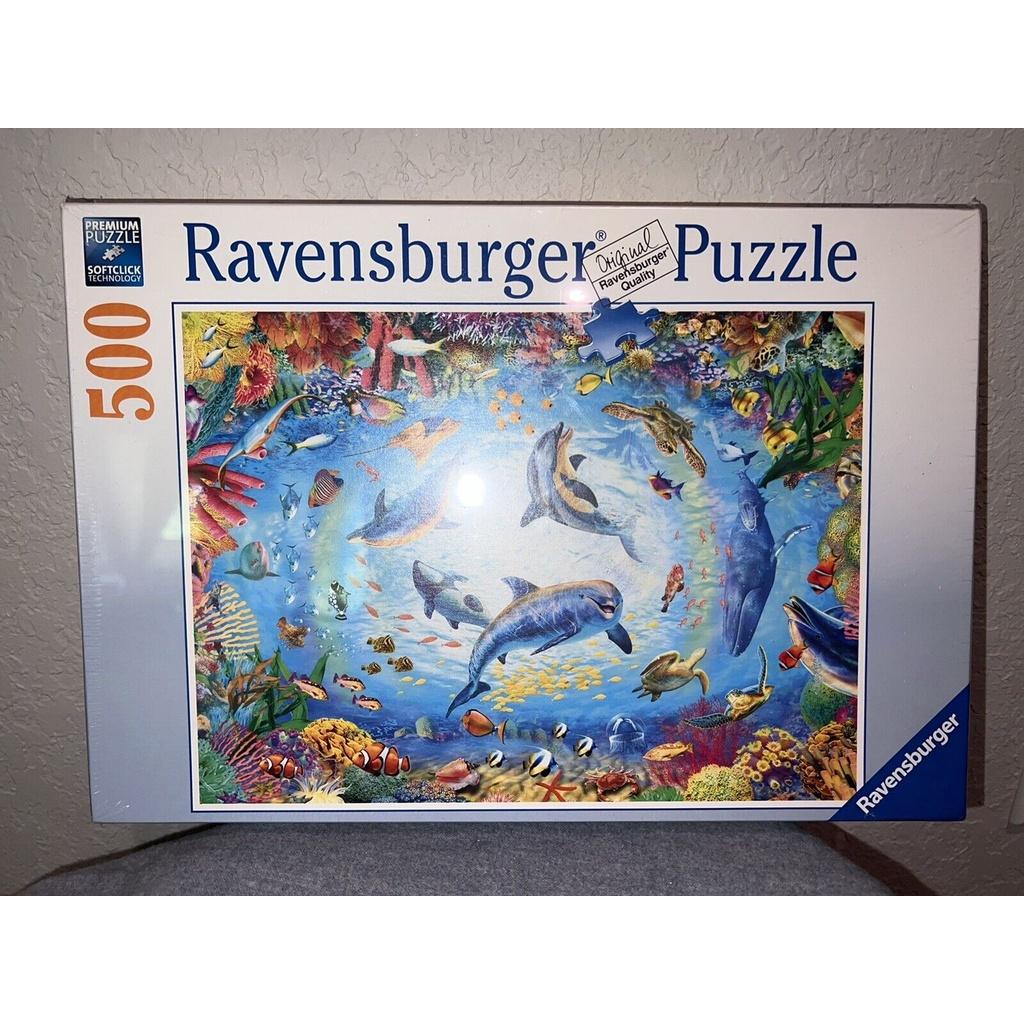 Tranh ghép Ravensburger 500 mảnh Cave Dive Jigsaw Puzzle