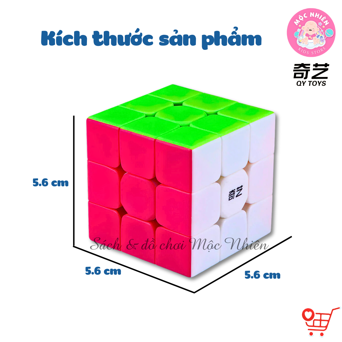 Rubik cao cấp mượt hiệu Qiyi QY TOYS – Stickerless 2x2 3x3 4x4 5x5 Pyraminx Skewb Megaminx Square-1 Windmill Dino Axis