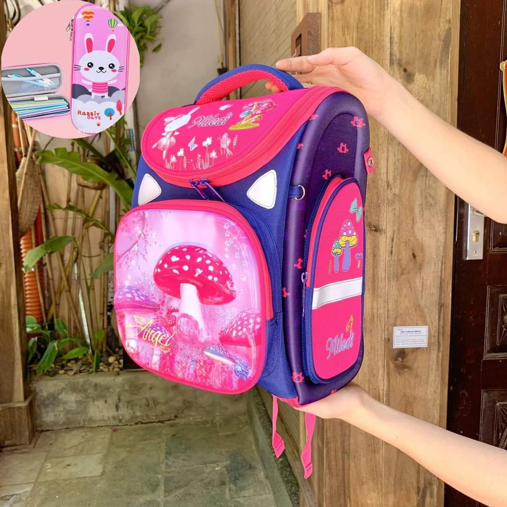 Cặp / Balo chống gù HEADS cho bé gái cấp 1