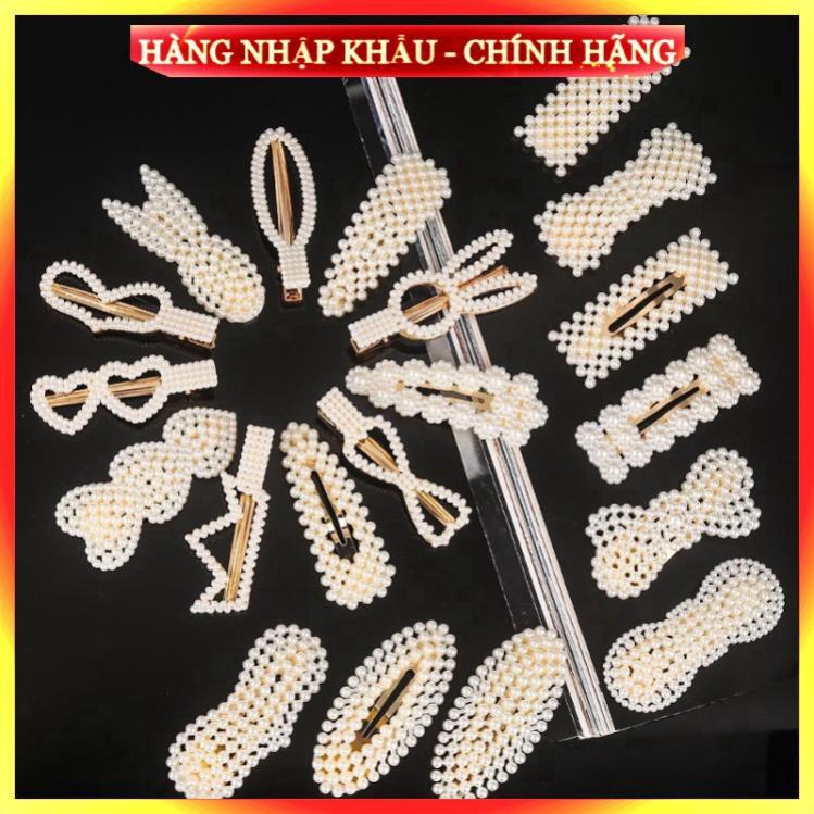 20 Kẹp tóc ngọc trai nhiều mẫu cho bạn gái  - ngọc trai nhân tạo SET 20 CÁI