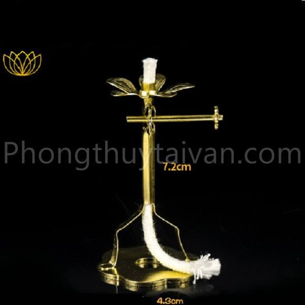 Chân đế kèm bấc thủy tinh Hoa sen