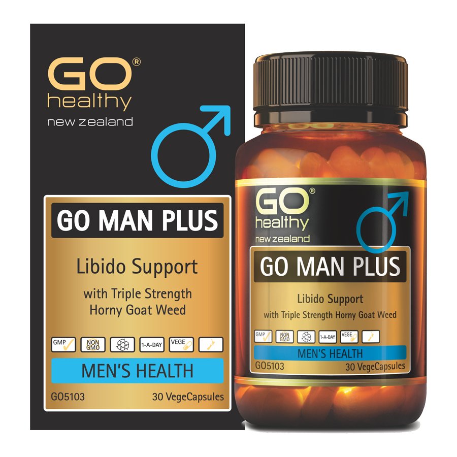 Viên uống cải thiện sinh lý nam nhập khẩu chính hãng New Zealand GO MAN PLUS (30 viên) giúp tăng cường sinh lực ở nam giới, tăng cường khả năng sinh lý ở nam giới, cải thiện và làm chậm quá trình mãn dục nam