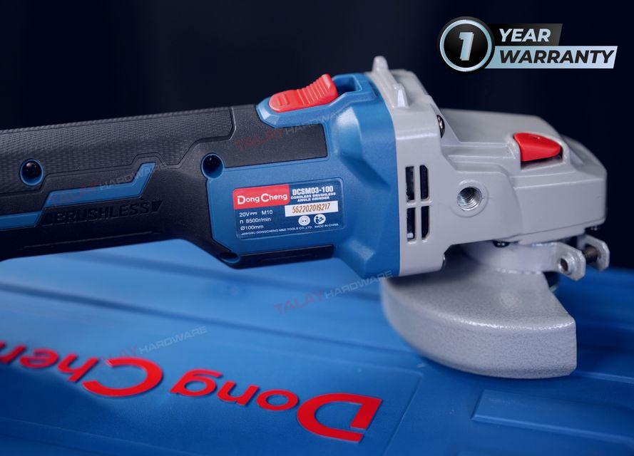 MÁY MÀI GÓC DÙNG PIN 100MM 20V DONGCHENG DCSM03-100EM (GỒM 2 PIN 20V/4AH) - HÀNG CHÍNH HÃNG