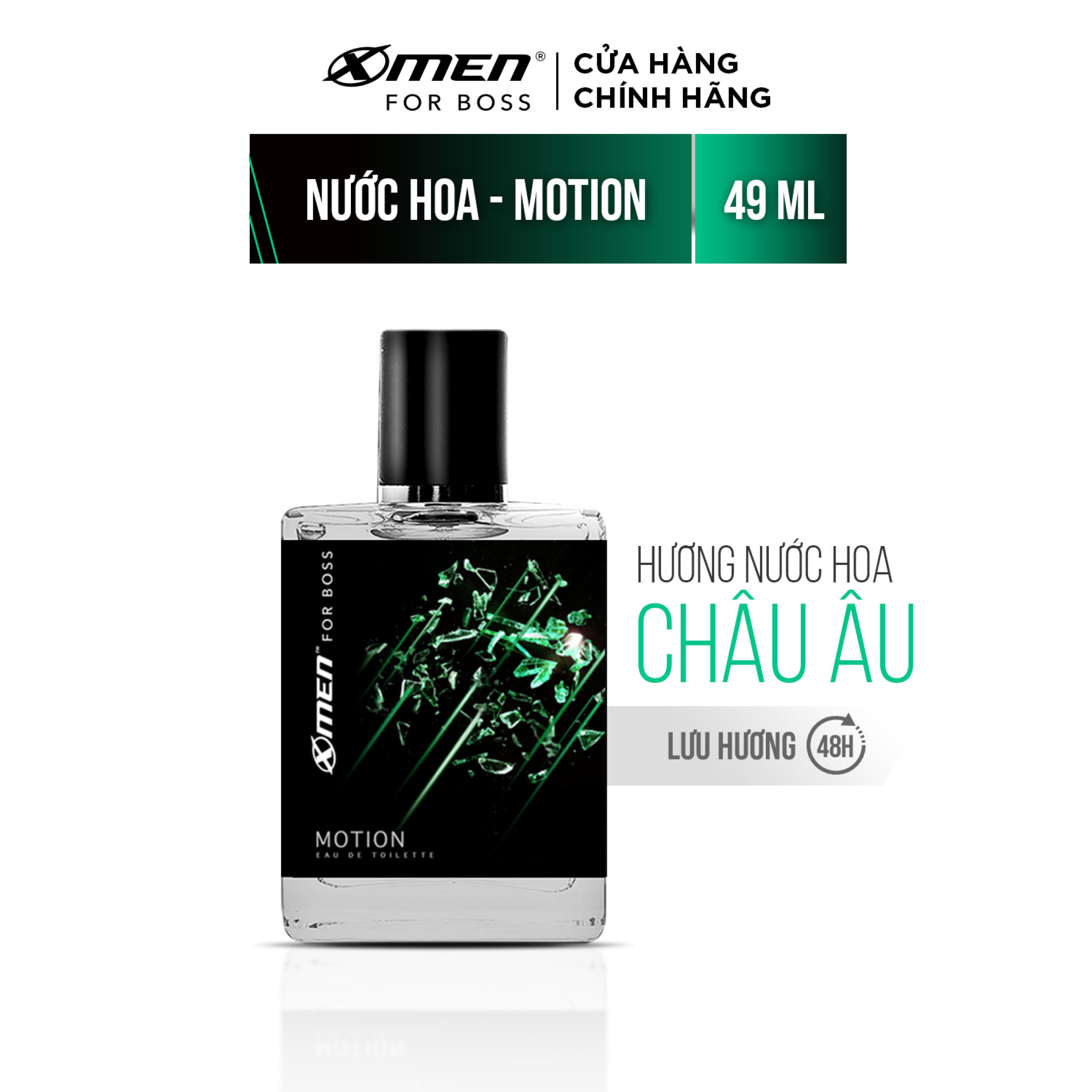 Nước hoa EDT X-Men for Boss Motion - Mùi hương năng động phóng khoáng 49ml