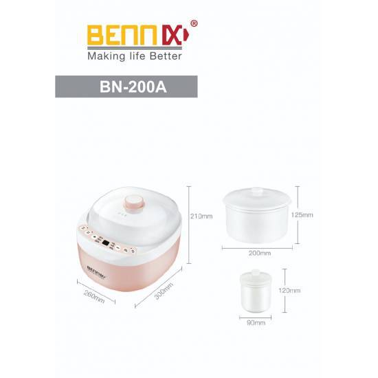 Nồi chưng yến bennix BN-200A Dung tích 2L - Hàng Chính hãng