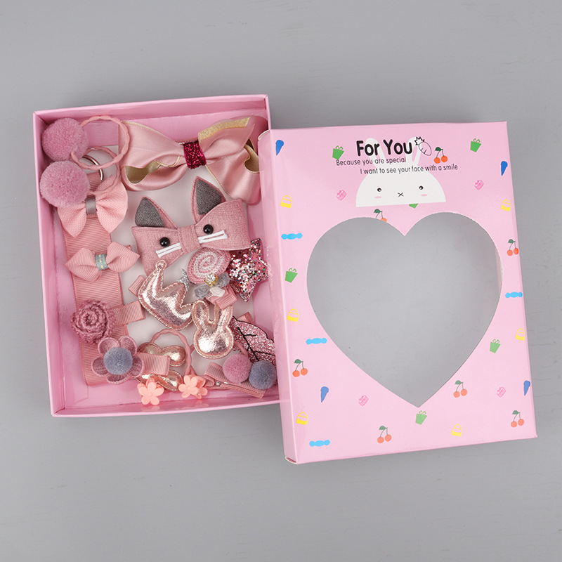 Hộp phụ kiện nơ kẹp tóc phong cách Hàn Quốc cho bé , nhiều màu xinh xắn cute rất đẹp cho bé yêu