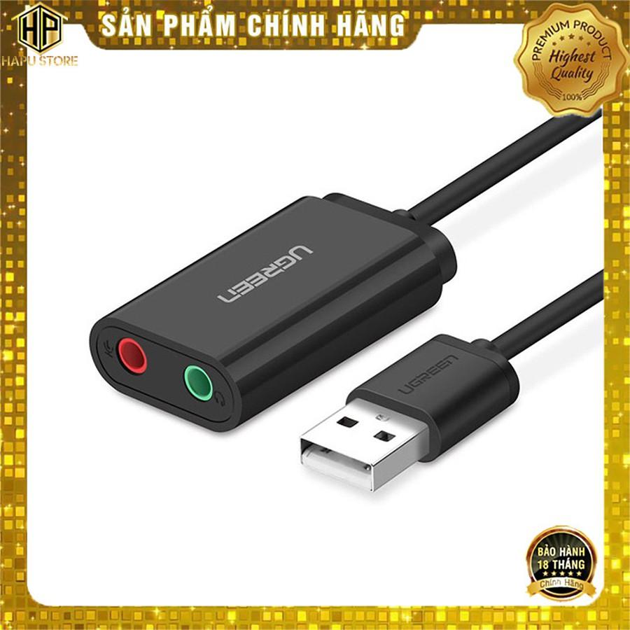 Ugreen 30724 - Cáp USB 2.0 ra Loa và Mic chính hãng -Hàng Chính Hãng