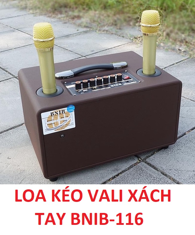 LOA KÉO XÁCH TAY - LOA KARAOKE NHỎ GỌN BNIB 116 - BASS 15 BA ĐƯỜNG TIẾNG - HÀNG NHẬP KHẨU