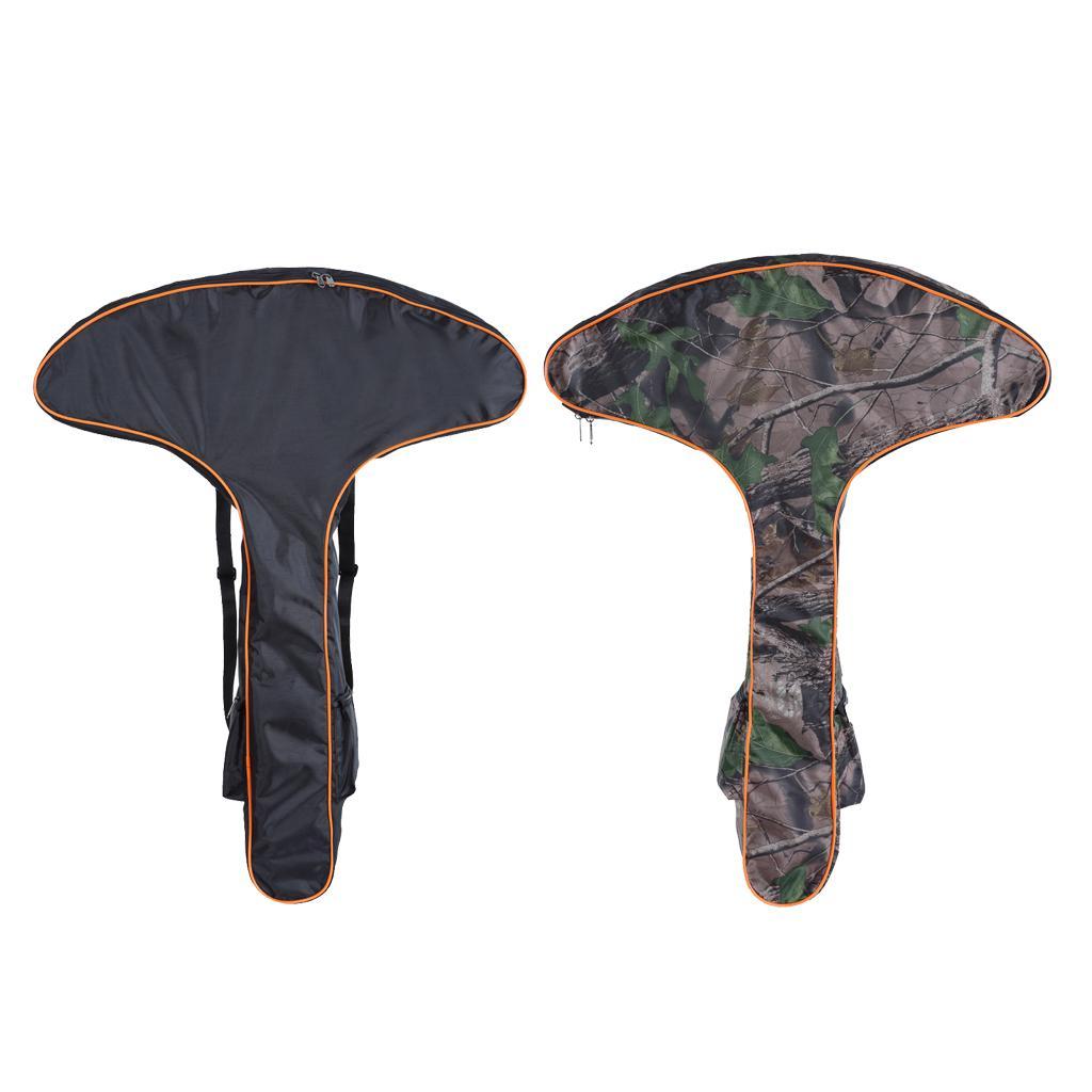 T Shape Oxford Bow Backpack Holder Hunting Accessory Black/Camo