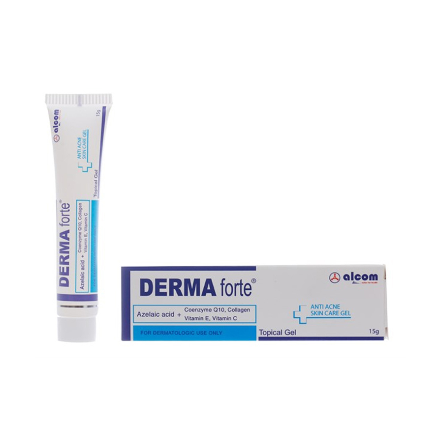 DERMA FORTE ADVANCED Gel Tazarotene giảm mụn, ngừa thâm, mờ sẹo Gamma Chemicals (bản mới) 15g