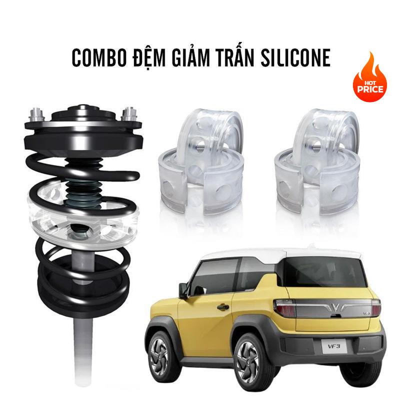 Đệm Silicone giảm trấn cho giảm sóc xe ô tô  VINFAST VF3 hiệu quả trên đường xóc
