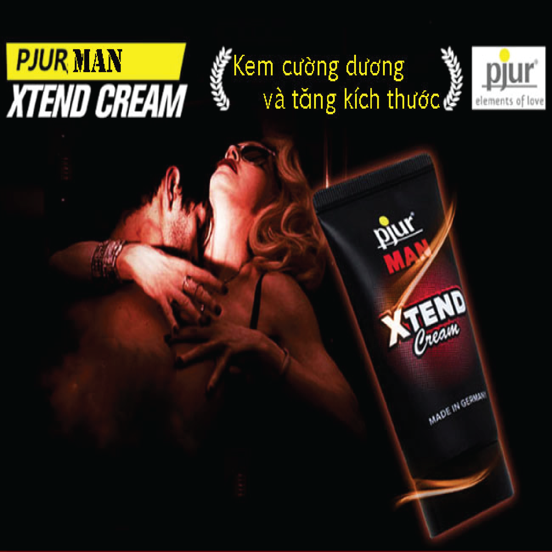 Gel tăng kích thước cậu nhỏ, cường dương Pjur Man Xtend 50ml dành cho quý ông tăng khoái, tăng lưu thông máu