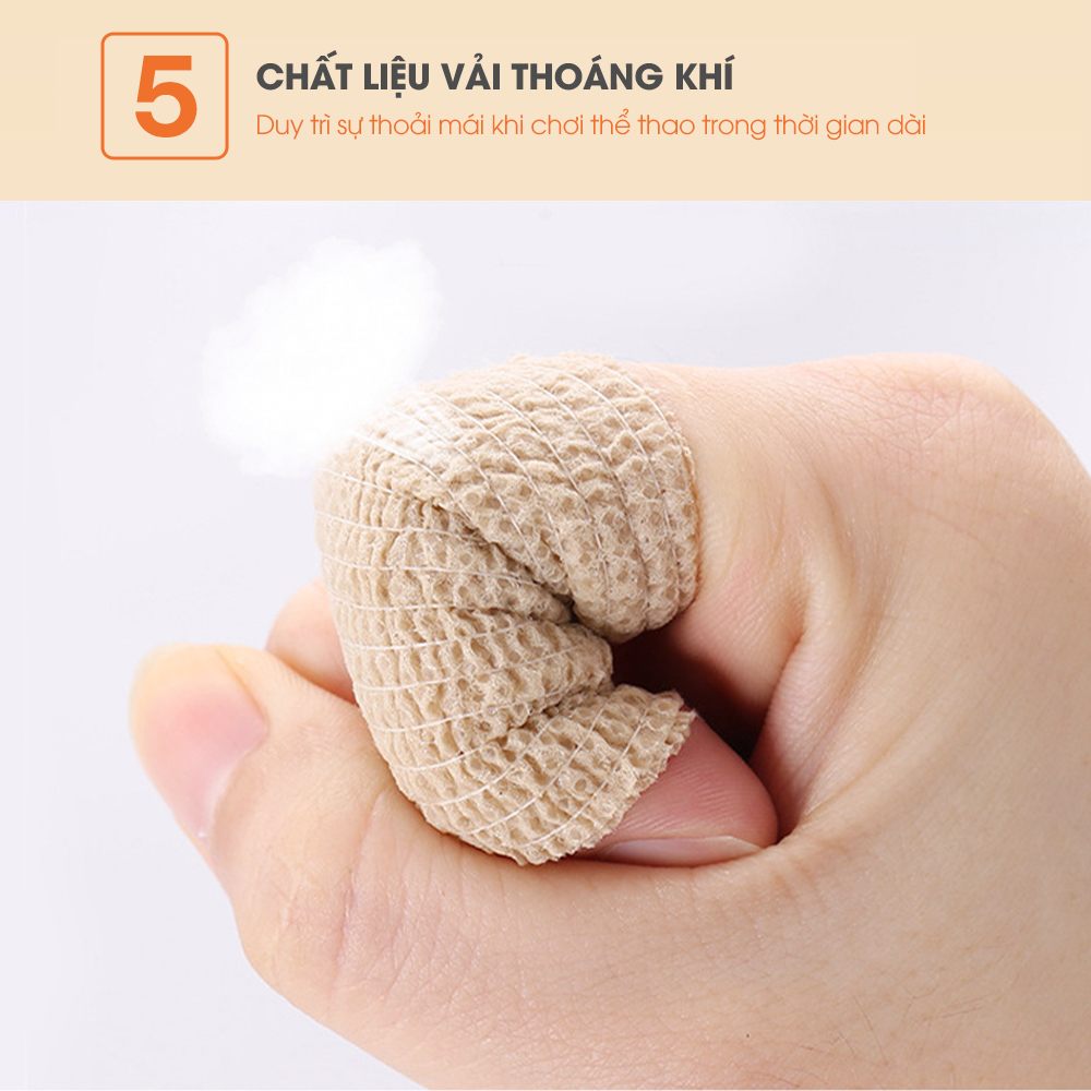 Băng thể thao đàn hồi GoodFit Gotape GT02 thành phần không chứa cao su, không gây dị ứng, dùng được cho vết thương hở, y tế