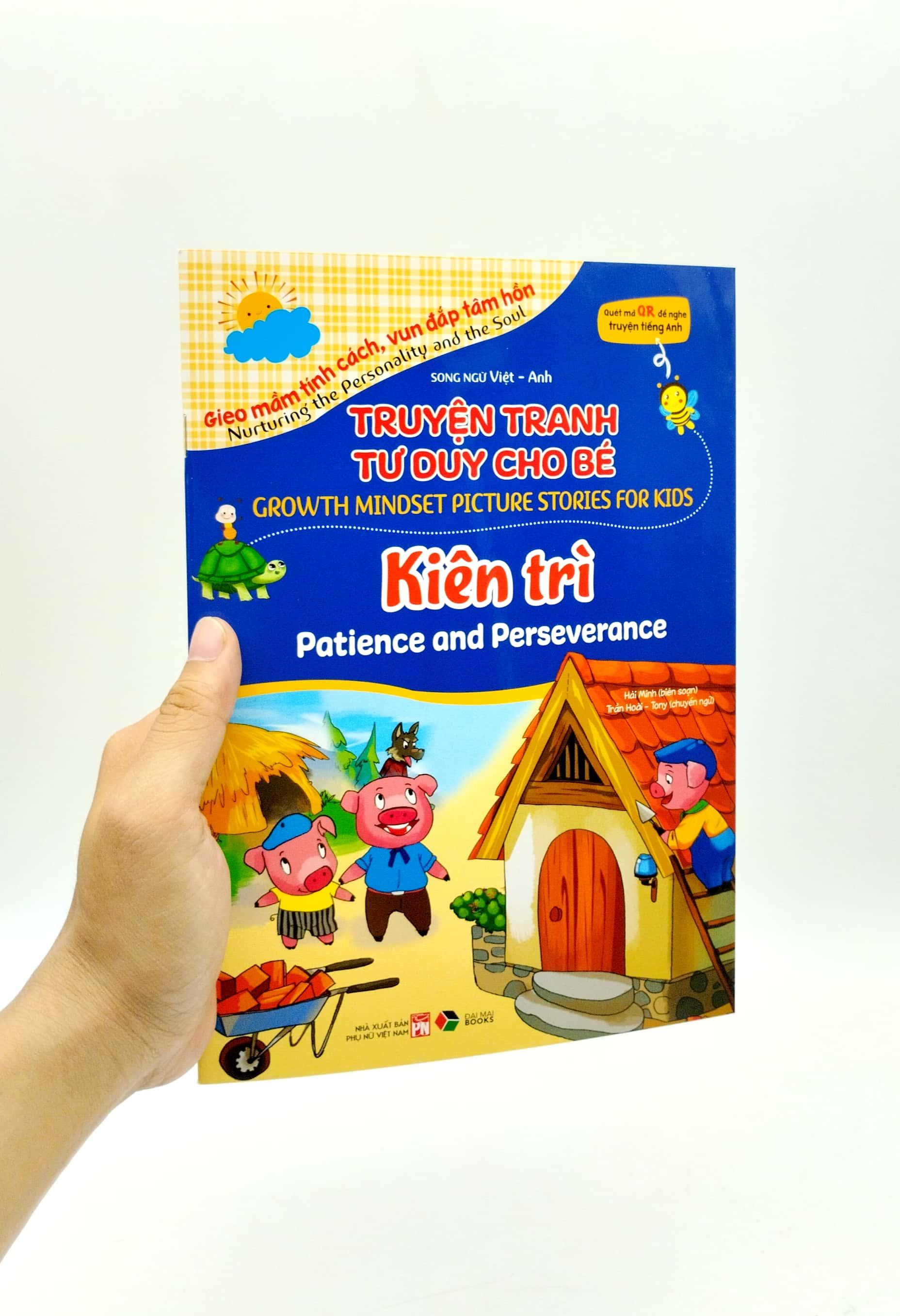 Truyện Tranh Tư Duy Cho Bé - Song Ngữ Việt-Anh - Kiên Trì