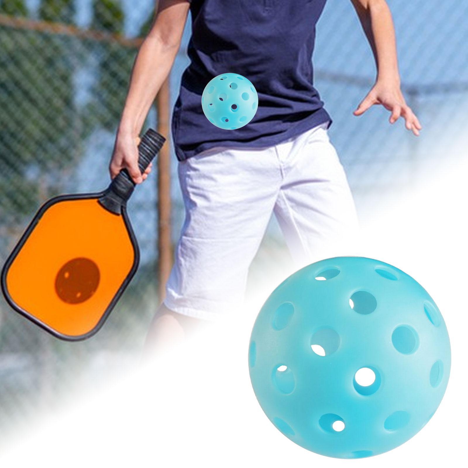 Pickleball Ball Pickle Ball Hollow Ball Standard 74mm Pickleball Accessories Practice Toy Ball Outdoor Court Adult