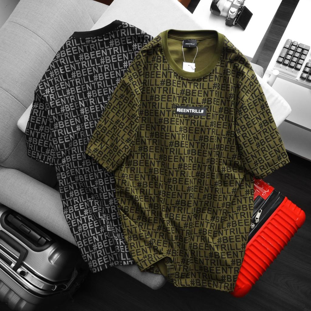 Áo thun tay lỡ phông Unisex nam nữ cotton beentrill monogram -B01