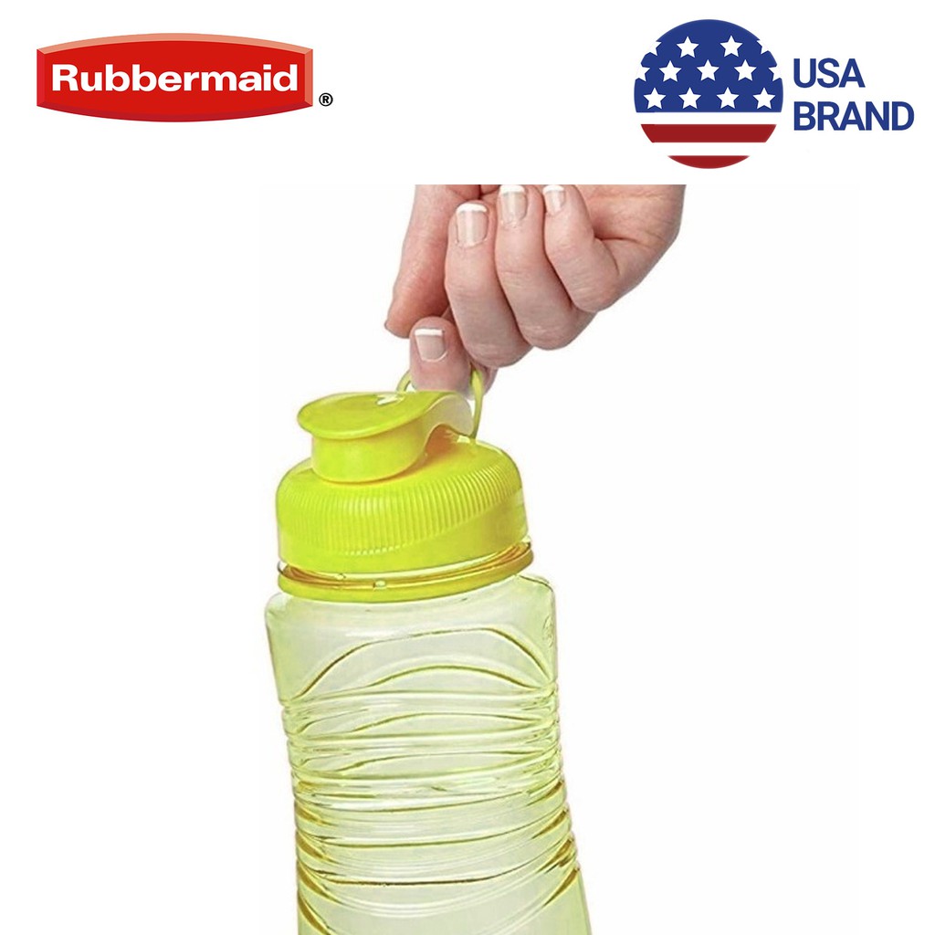 Bình đựng nước Rubbermaid 900ml Cao cấp màu vàng chanh