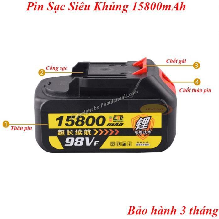 Pin cho máy bắt ốc pin máy mài pin 10 cell