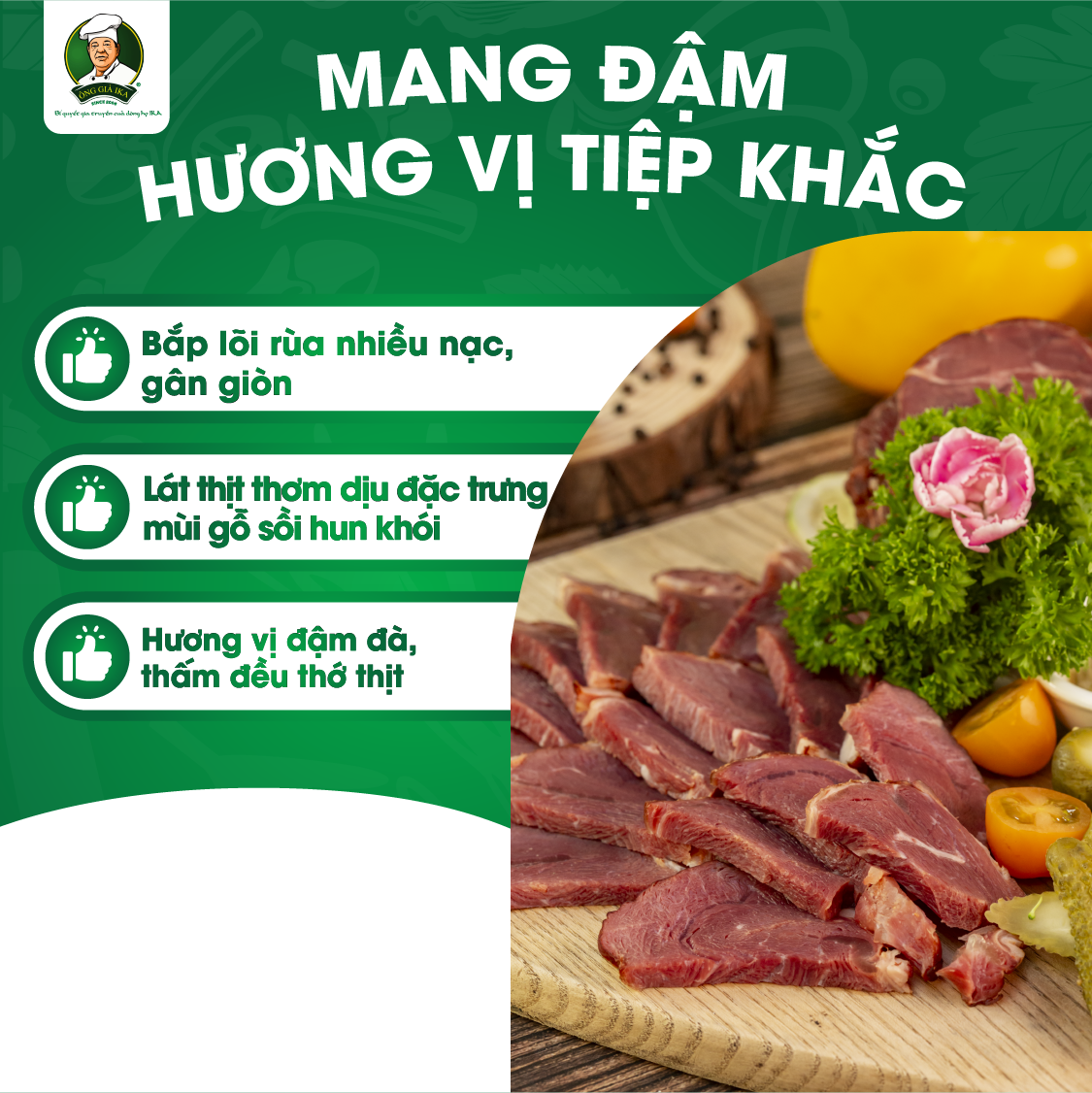 [Chỉ Giao Hà Nội] Bắp bò hun khói 200g