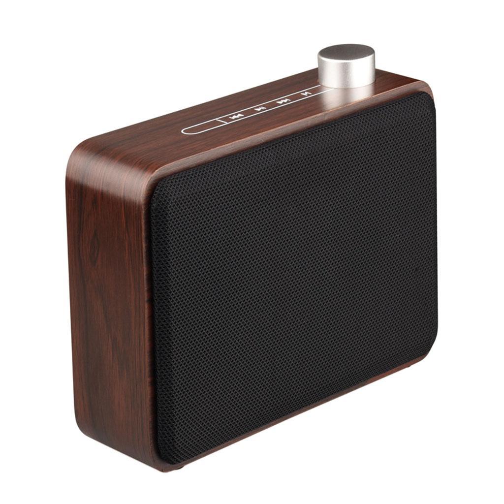 Wireless Wooden Bluetooth 4.2 Speaker Mini Portable Stereo Speaker Wooden 1