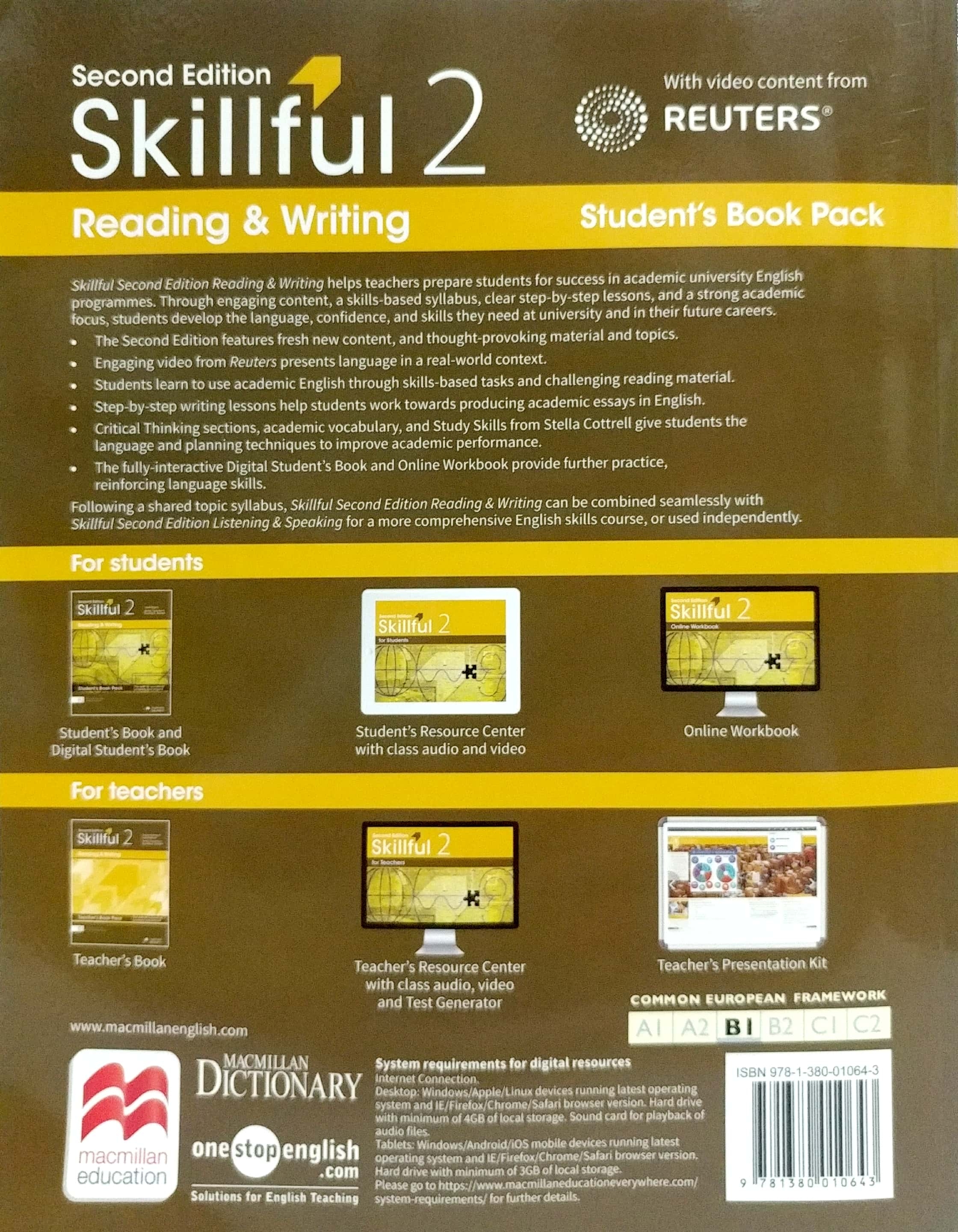 Skillful Second Edition Level 2 Reading & Writing Student's Book + Digital Student's Book Pack