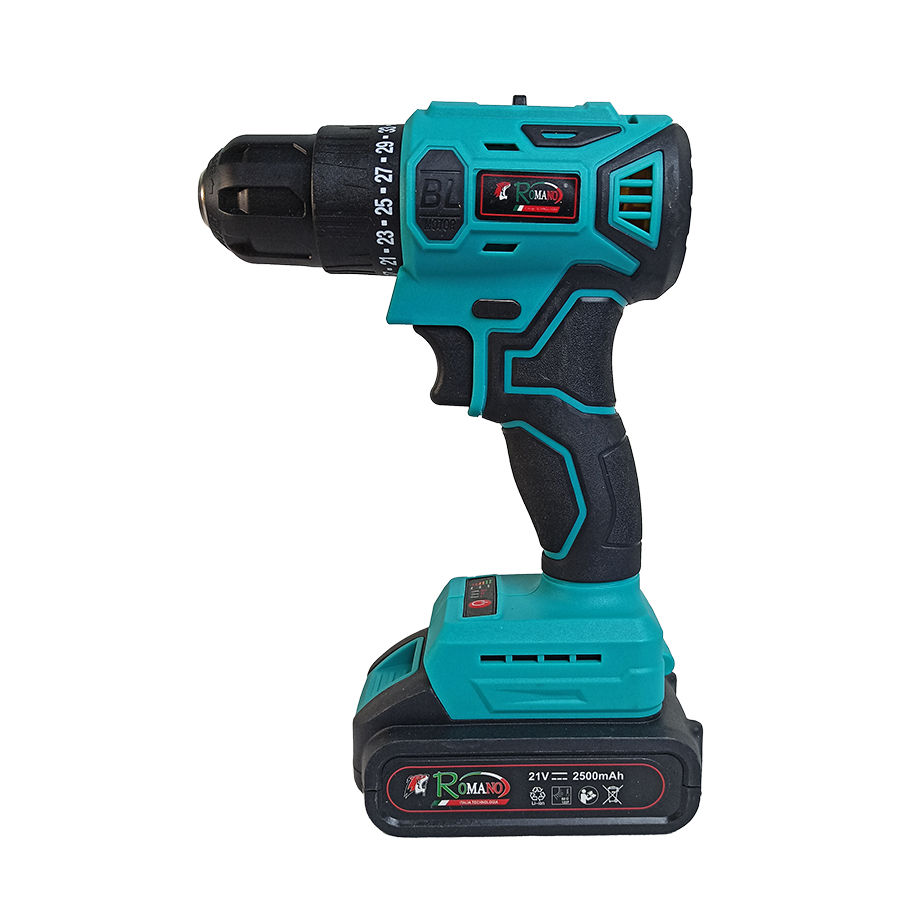 Máy khoan pin 21V ROMANO RKP2102, động cơ KHÔNG chổi than