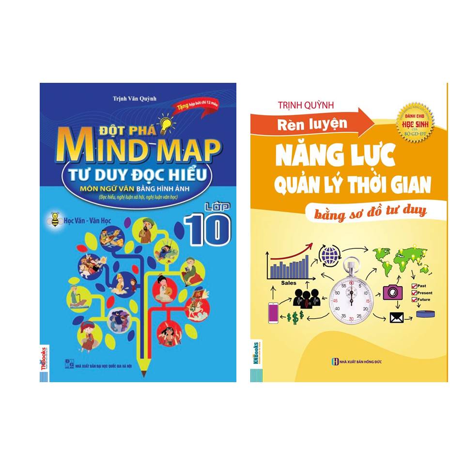 Combo Học tốt ngữ văn lớp 11: Đột Phá Mindmap - Tư Duy Đọc Hiểu Môn Ngữ Văn Bằng Hình Ảnh Lớp 11 + Rèn luyện năng lực tự học