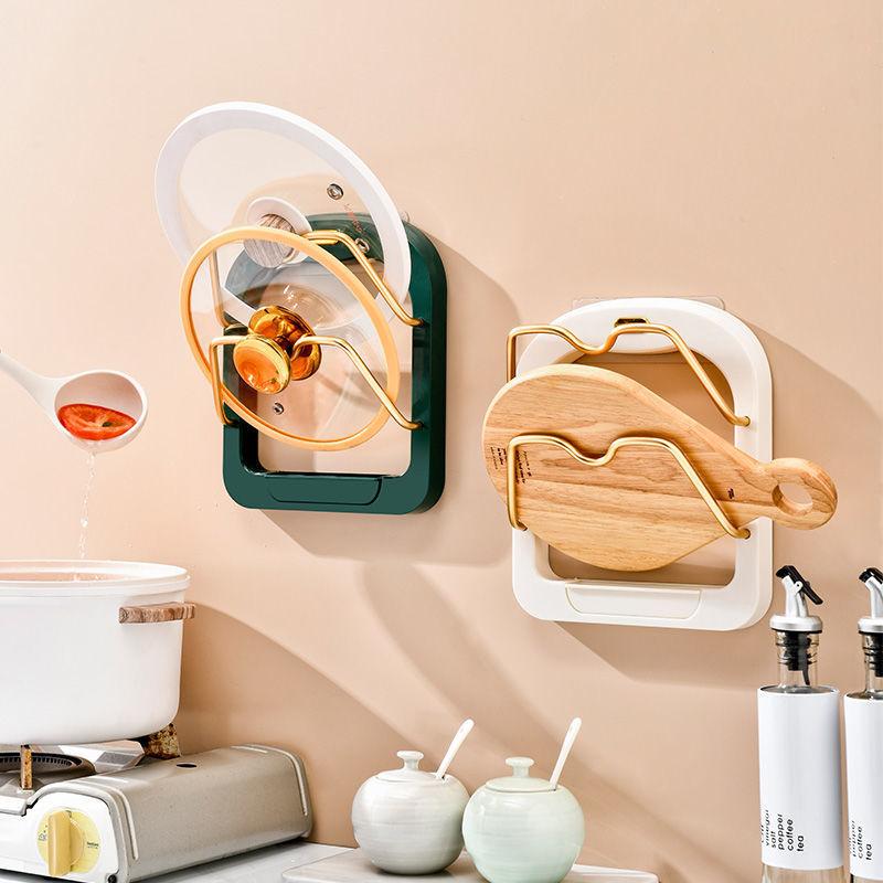 Kệ nhà bếp, miễn phí đục lỗ, đa chức năng, khung bìa cống hai lớp, giá lưu trữ gắn trên tường