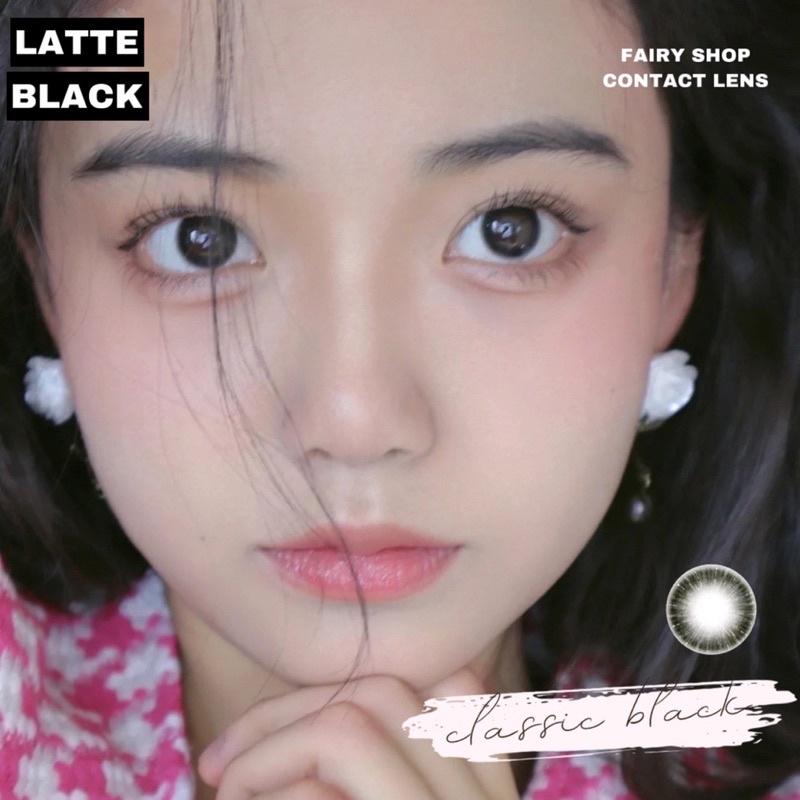 Áp tròng LATTE Black AMPA BLACK- Kính Áp Tròng FAIRY SHOP CONTACT LENS độ cận 0 đến 6