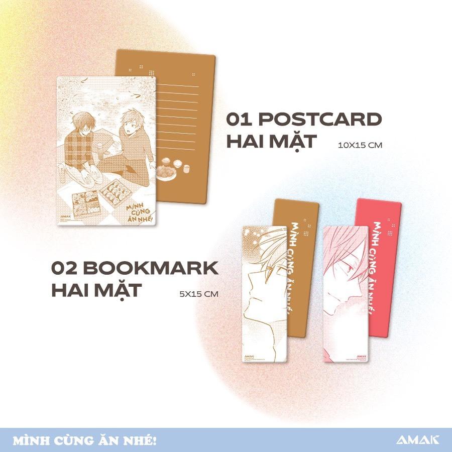 Truyện tranh Mình cùng ăn nhé - Tặng kèm Bookmark + Postcard + Sticker + SNS Card - Boys Love - AMAK