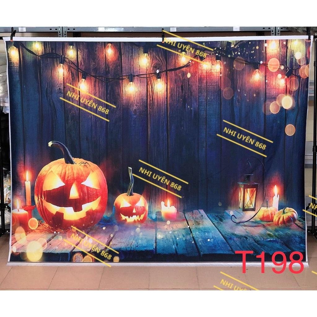 Thảm vải chụp ảnh / Thảm vải treo tường / Tranh vải decor chủ đề Halloween (mã T198)