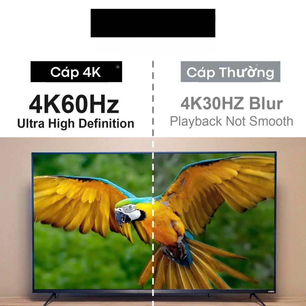 Dây Cáp Chuyển Đổi USB Type C To HDMI 4K 60Hz Dài 1.8M - Hàng Nhập Khẩu