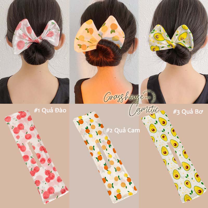 Deft Bun Bow Hairpin MINI cho bé gái dây quấn búi tóc hình nơ sang trọng nhẹ nhàng quý phái - Hàng có sẵn