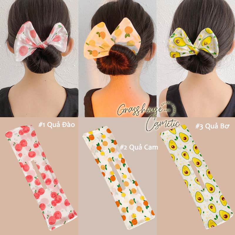 Deft Bun Bow Hairpin MINI cho bé gái dây quấn búi tóc hình nơ sang trọng nhẹ nhàng quý phái - Hàng có sẵn