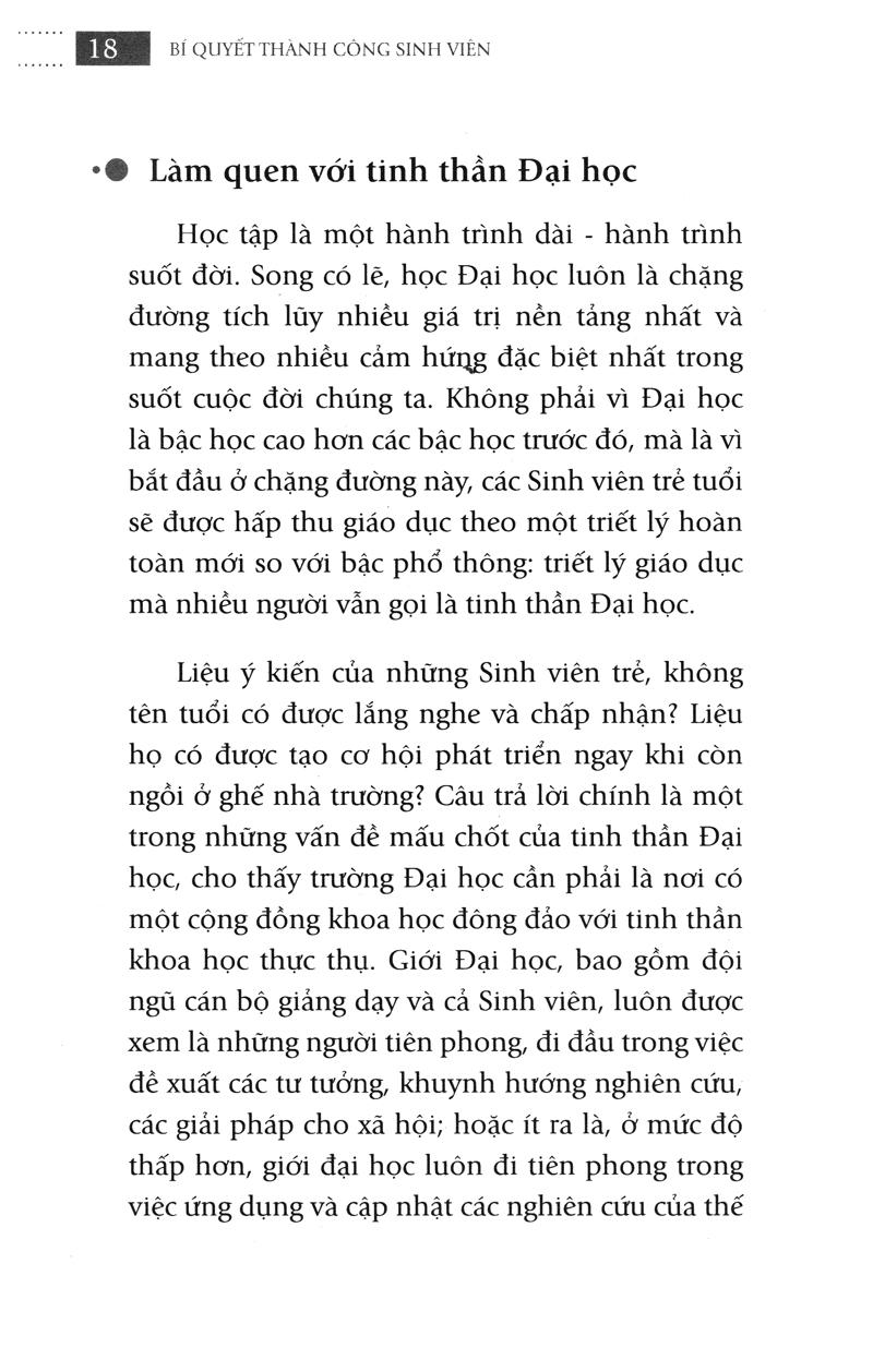 Bí Quyết Thành Công Sinh Viên (Tái Bản)