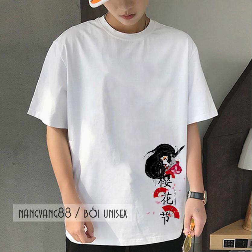 Áo Thun Tay Lỡ Unisex Kiếm Sĩ Samurai