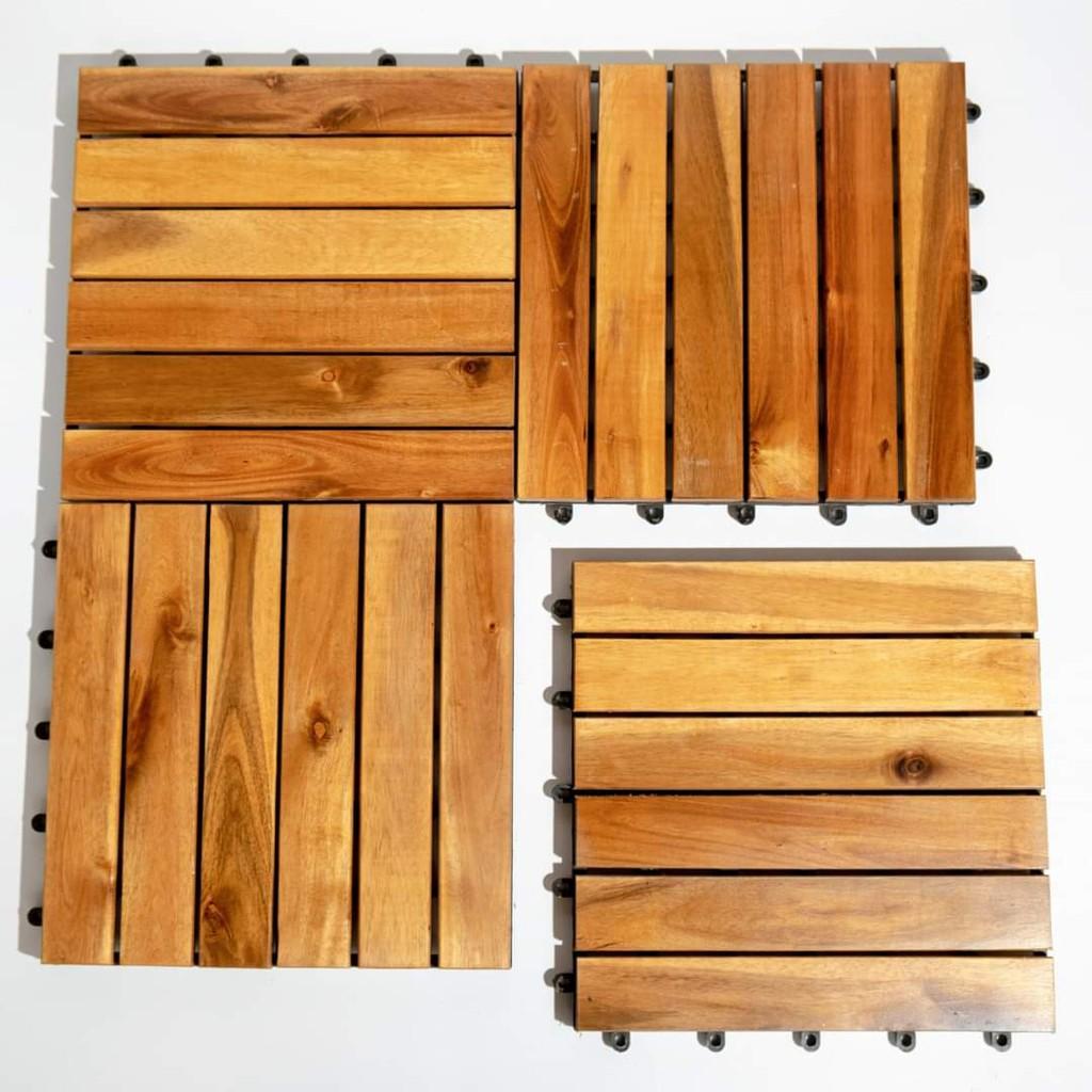 vỉ sàn gỗ nhựa lót ban công composite chịu nước