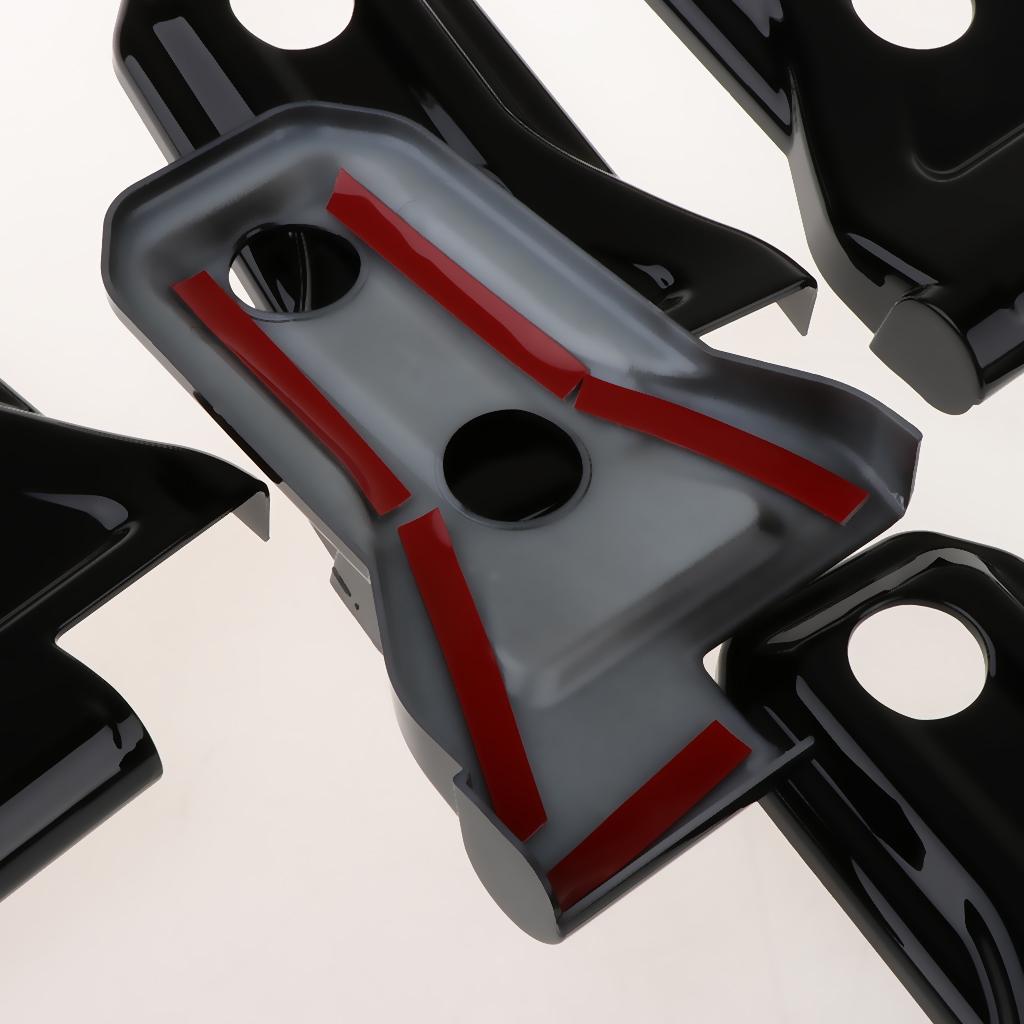 8 PCS / 4 Door ABS Car Door Hinge Cover Trim Black For Jeep Wrangler JL 2018