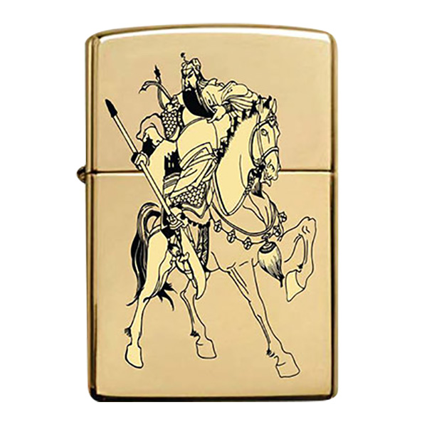 Bật Lửa Zippo 254b Khắc Axit Quan Công 14 - 254b.Qc14