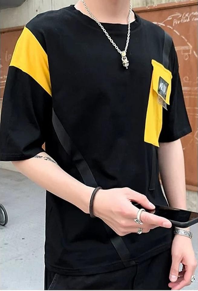 Áo thun Nam tay lỡ có túi trẻ trung chất vải cotton cao cấp dễ phối đồ phù hợp với thời trang hiện này HOT TREND