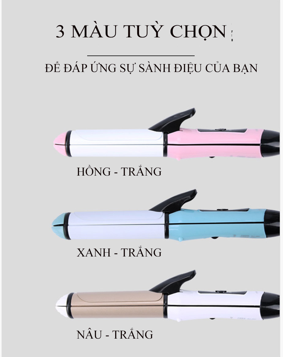 Máy ép duỗi tóc mini 3 in 1 thương hiệu Minigood Hàn Quốc - DMCTB104