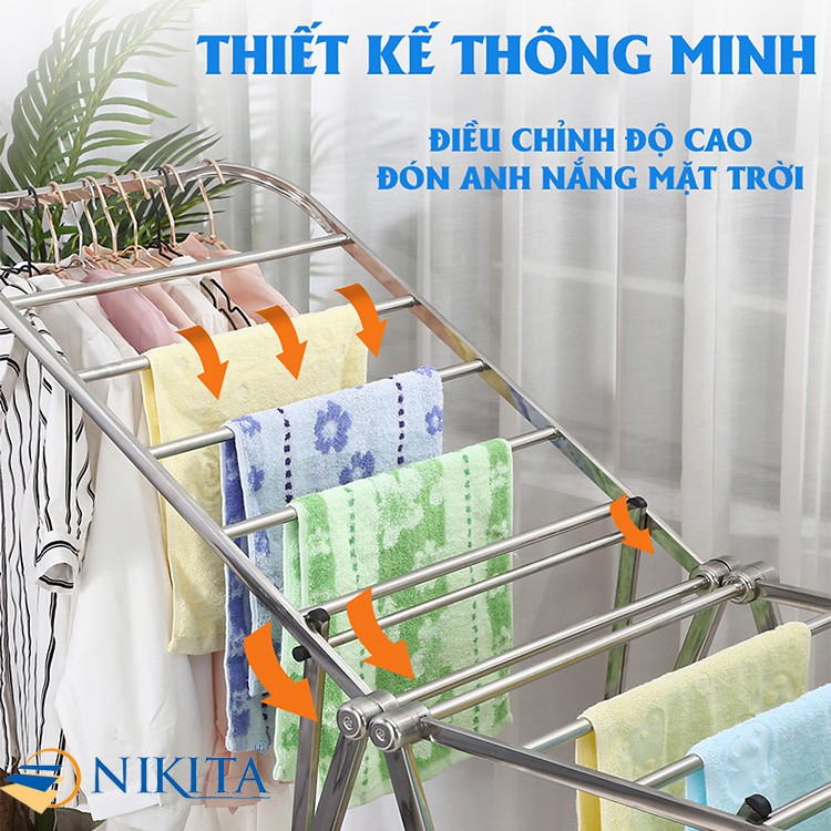 Giàn phơi để sàn Inox - Nhiều mẫu mã lựa chọn - Hàng chính hãng NIKITA 2024