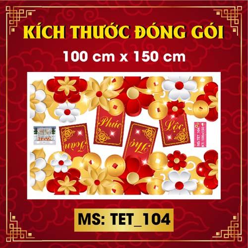 DECAL TRANG TRÍ TẾT NGUYÊN ĐÁN 2022 COMBO SỐ 23