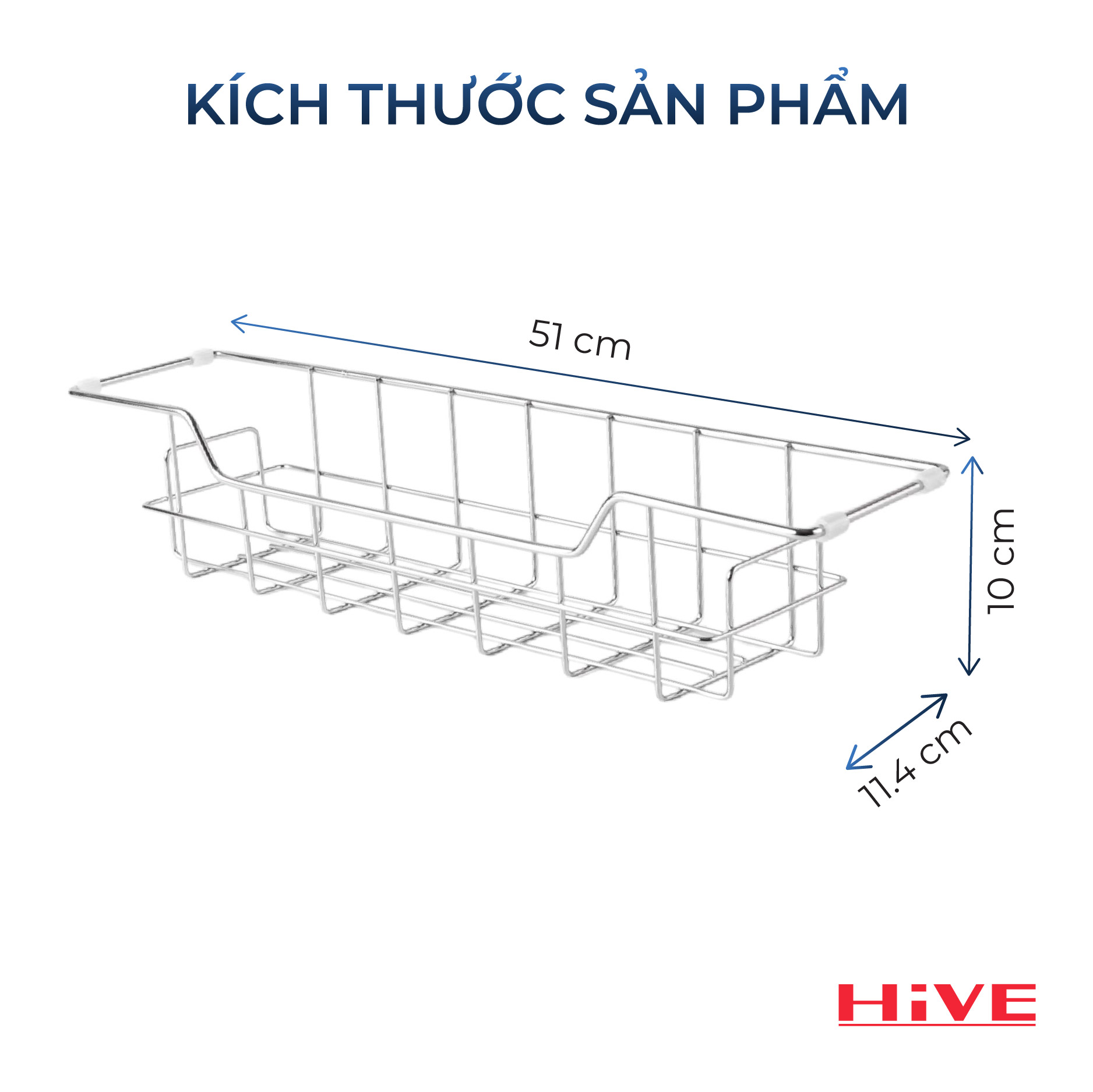 Kệ Để Dụng Cụ Rửa Bát Gác Ngang Bồn Rửa Bát HiVE SMALL Cao Cấp