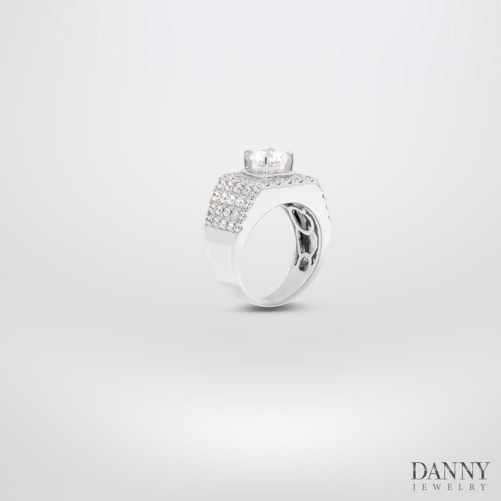 Nhẫn Nam Danny Jewelry Bạc 925 Đính Đá CZ Xi Rhodium/Vàng hồng/Vàng 18k N0092