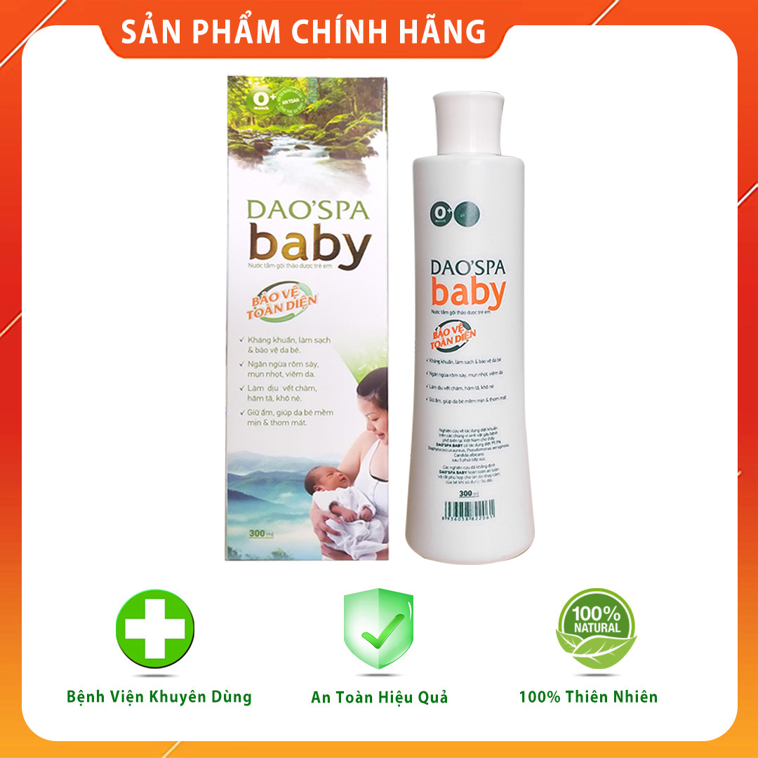 Nước tắm bé thảo dược người Dao Đỏ DK Pharma Dao'Spa Baby 300ml