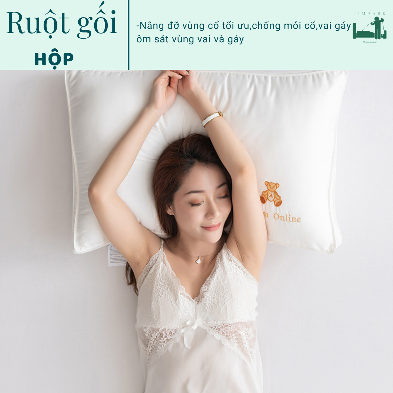 Ruột gối hộp-Ruột gối nằm LÔNG VŨ nhân tạo-Đầy đủ Kích Thước và nhận KT theo yêu cầu khách hàng-BH 1 ĐỔI 1