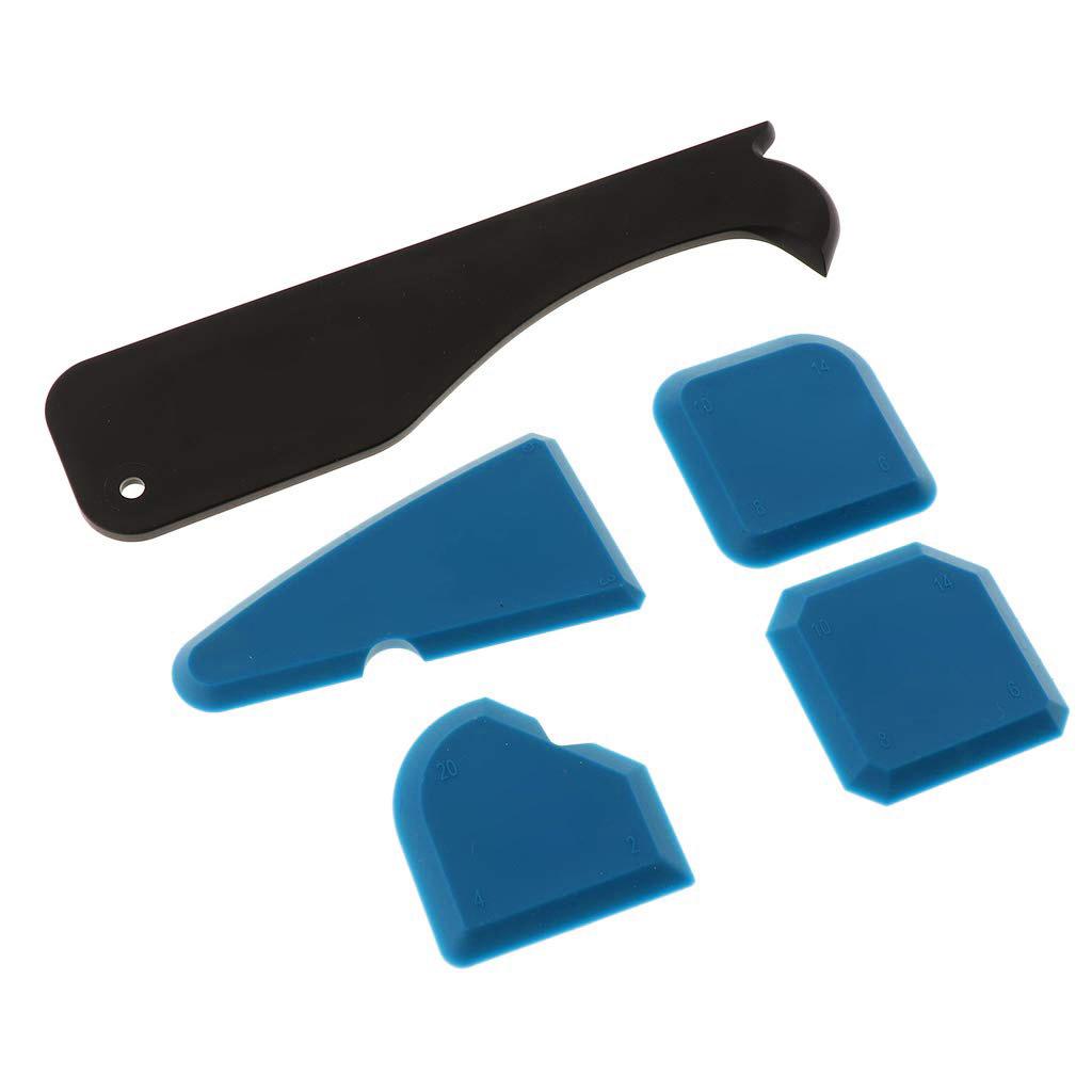 8Pcs/Set Sealant Spatula Caulking Tool Kit Silicone Grout Remover Scraper Nozzle