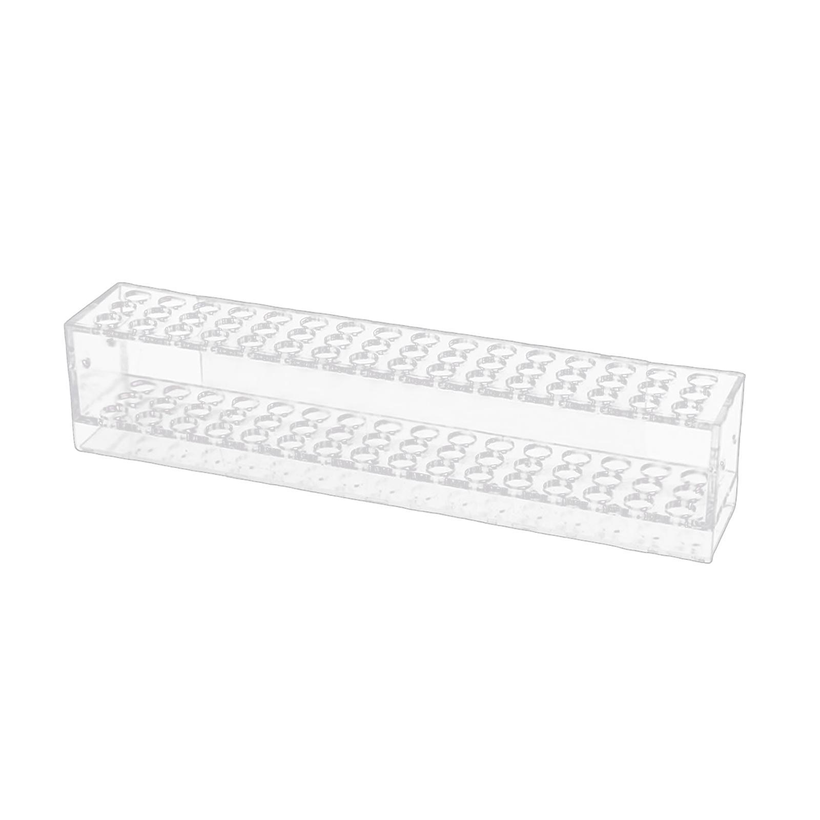 Clear Pen Pencil Display Tray 48 Holes Paint Brush Holder for Paint Brushes