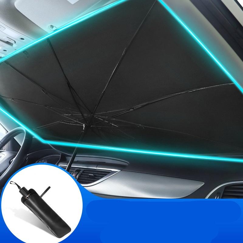 Ô che nắng kính trước xe ô tô, Rèm dù che nắng kính lái xe hơi bảo vệ nội thất ô tô chống nắng, chống tia UV hiệu quả